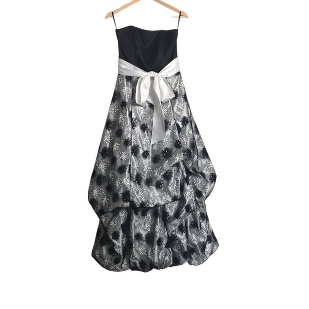 Gunne Sax Jessica Mcclintock XS Vintage Sequin Starburst‎ Strapless Gown Y2K
